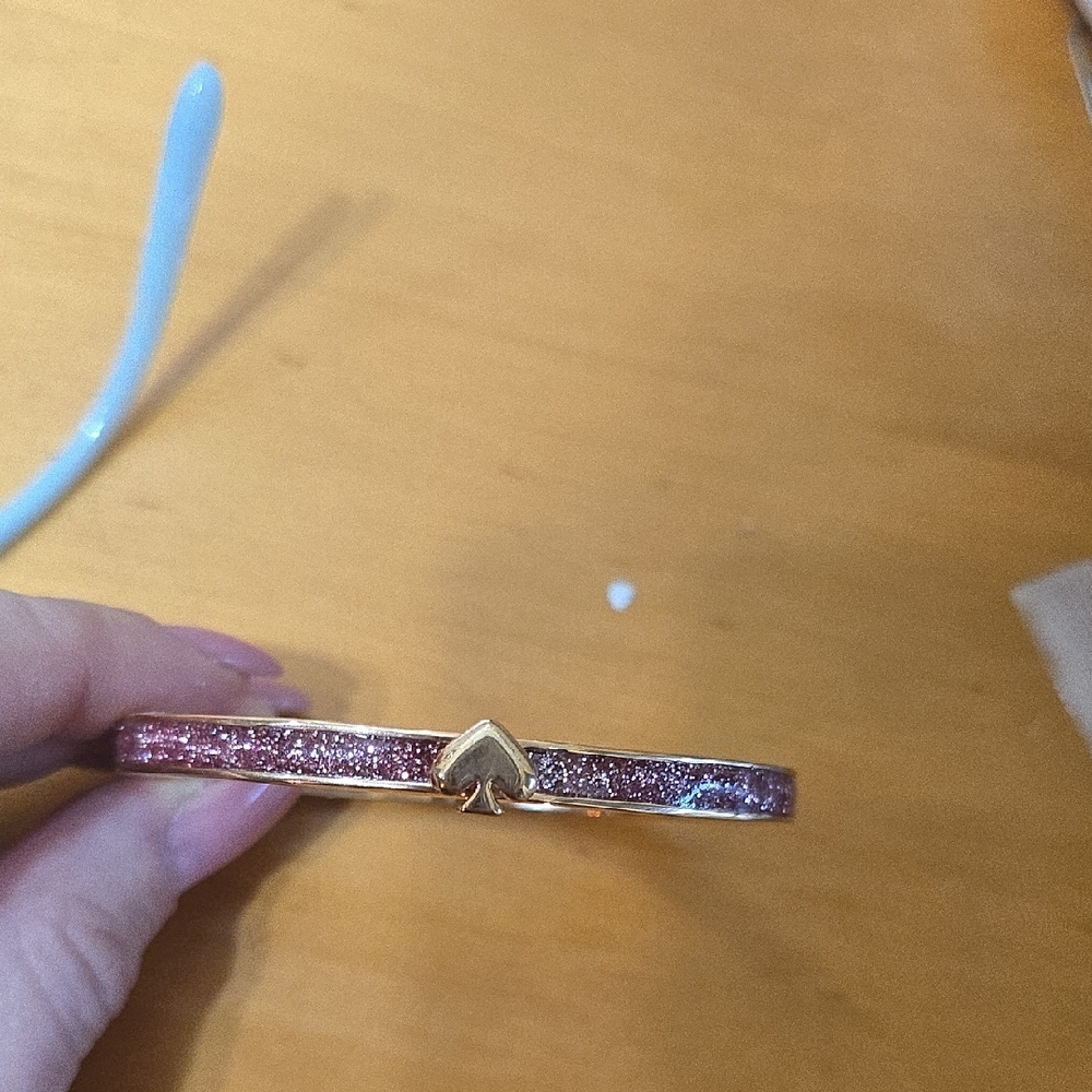 Kate Spade Pink and Gold Heart Bracelet